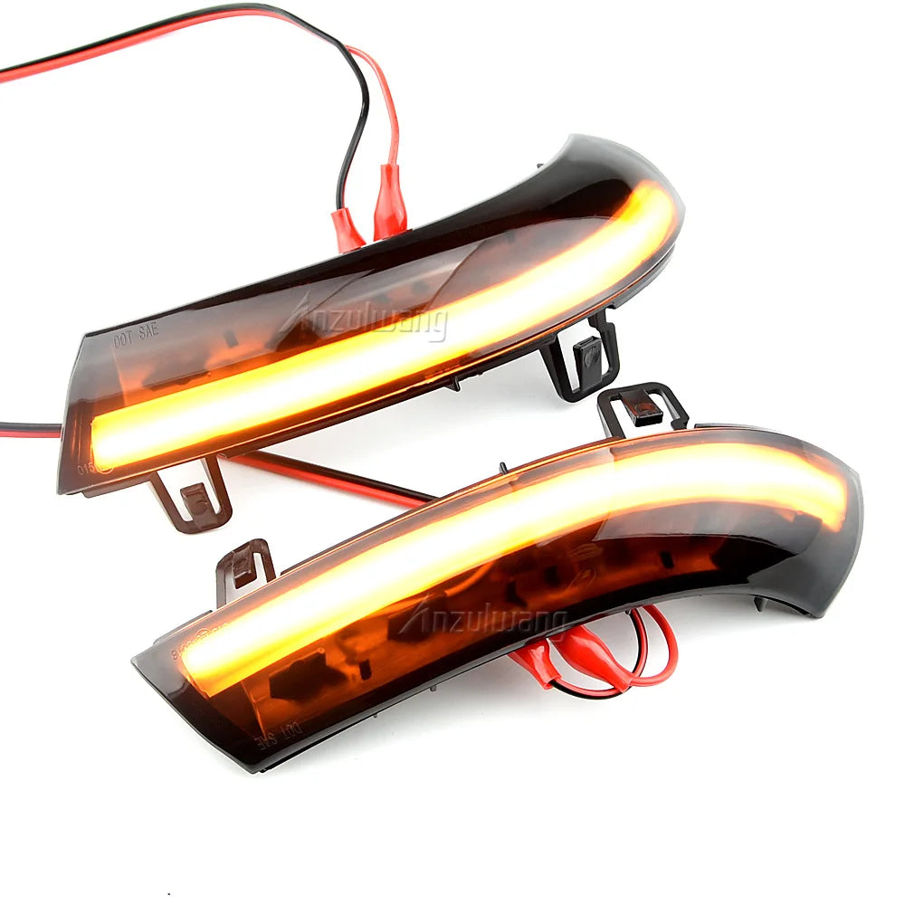 2pcs Dynamic Side View Mirror LED Turn Signal Light For VW