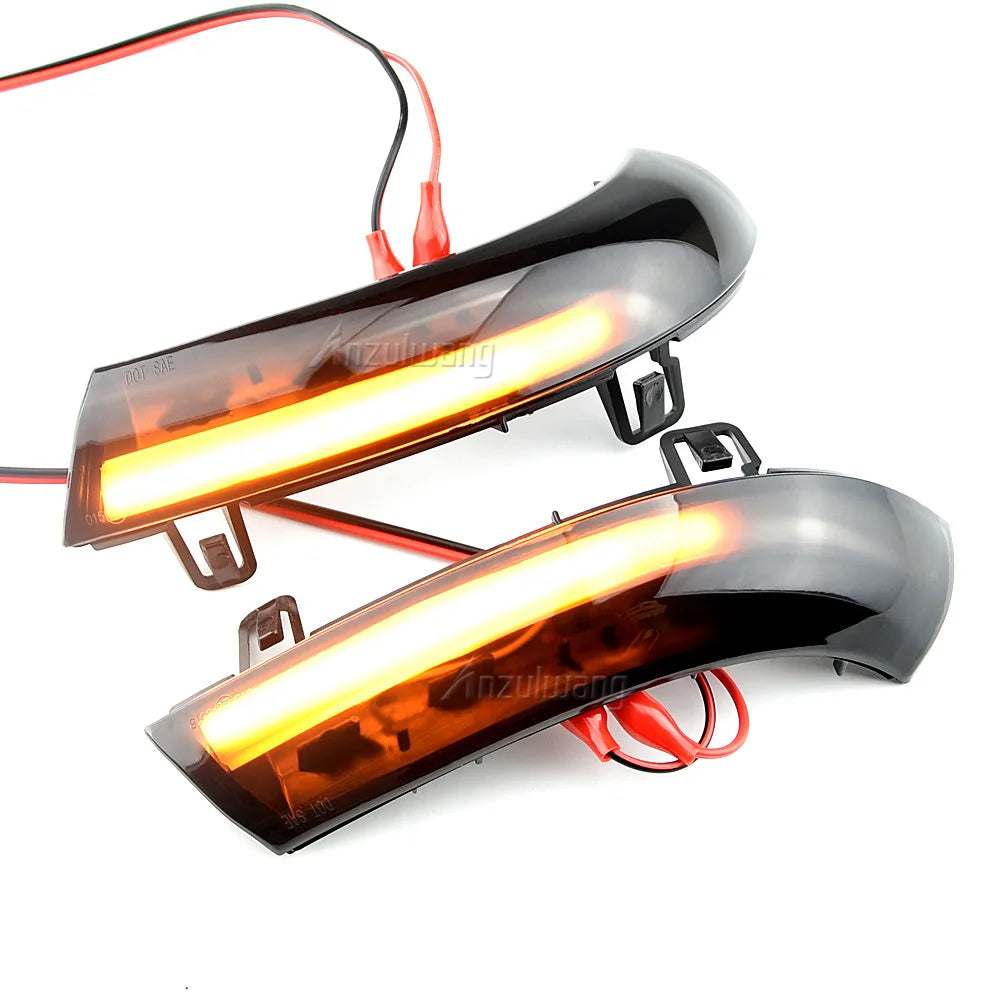 2pcs Dynamic Side View Mirror LED Turn Signal Light For VW