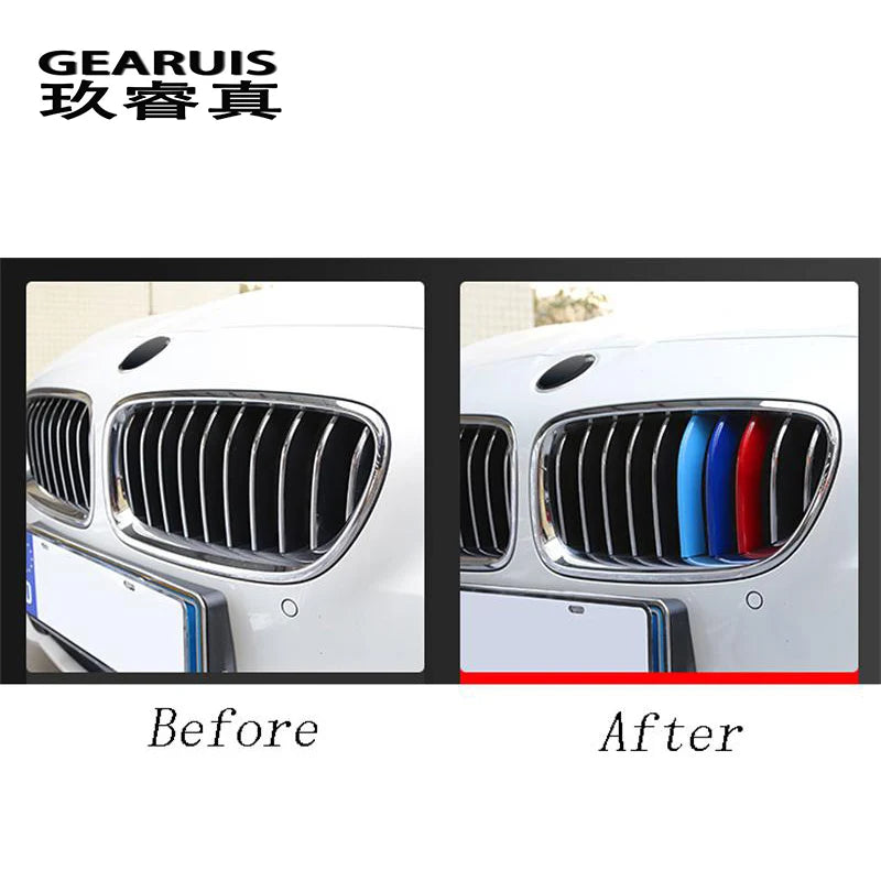 BMW Tri-colour Front Grille Cover M Sport Stripes