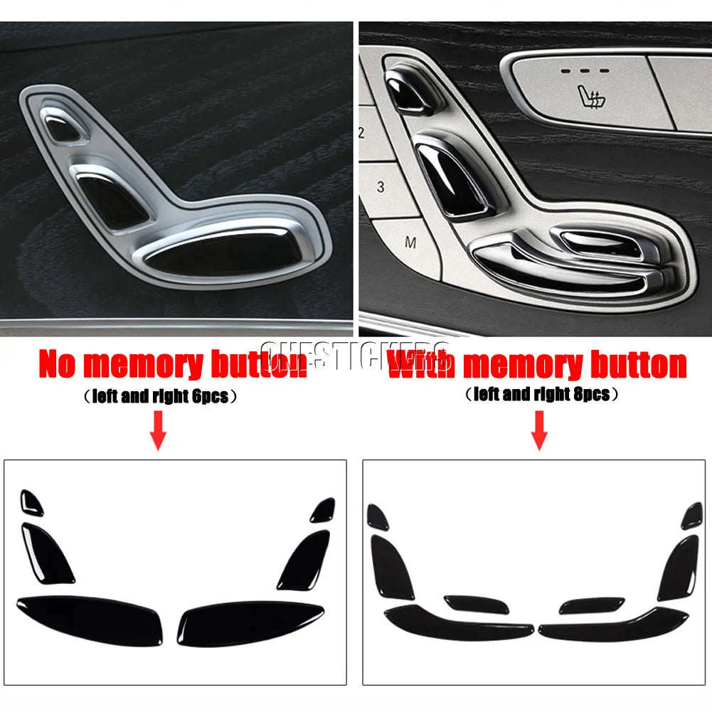 Mercedes Benz C/E Class Door Panel Seat Adjustment Button Cover