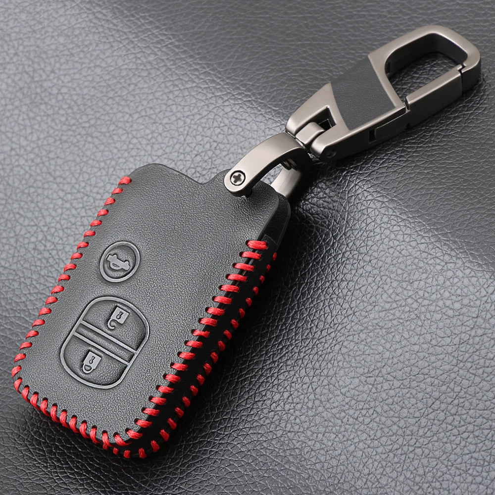 Genuine Leather Car Key Cover For Toyota