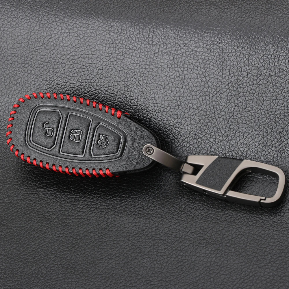 Leather Car Key Cover for Ford