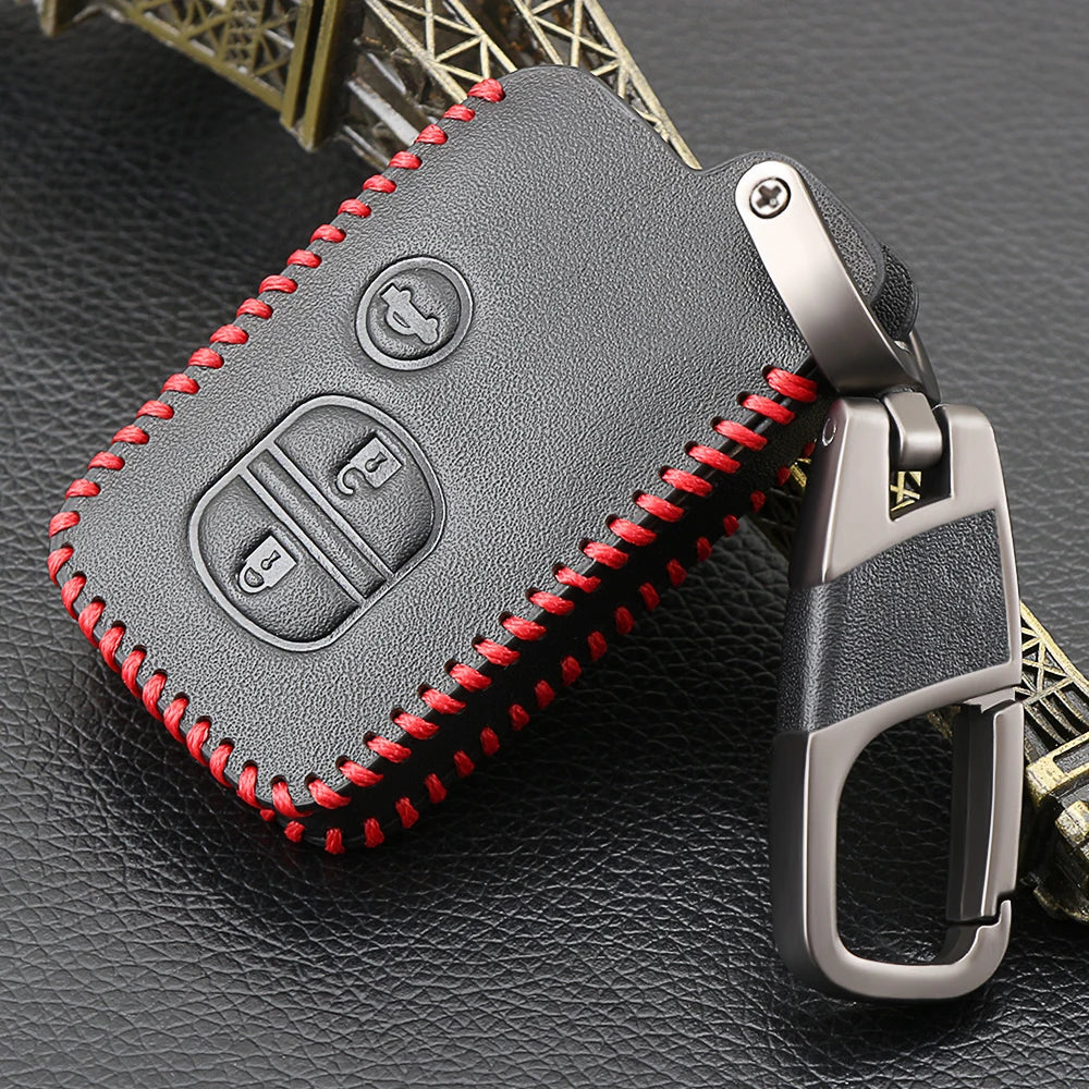 Genuine Leather Car Key Cover For Toyota