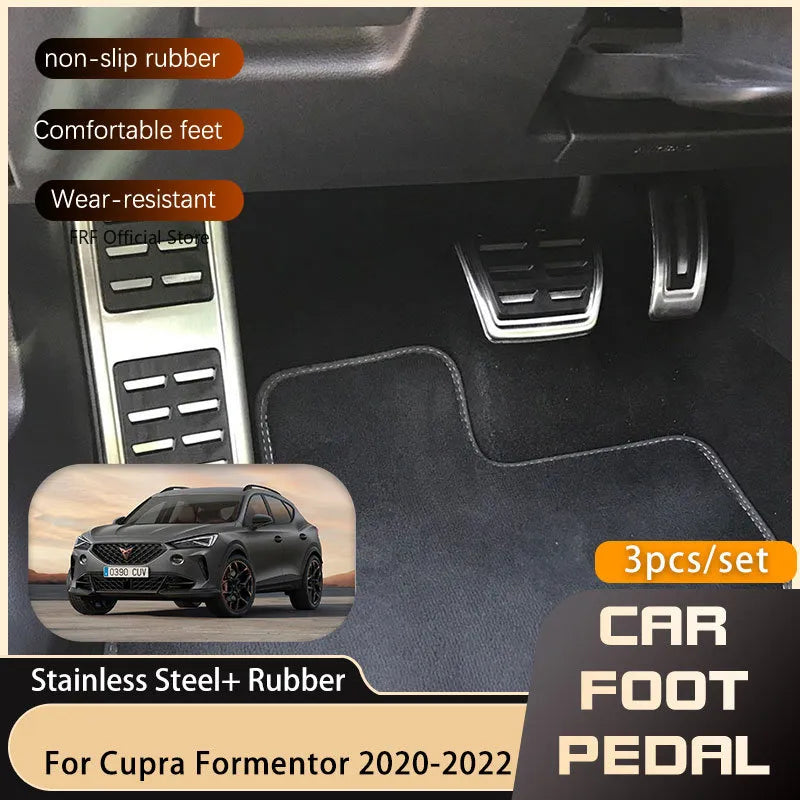 Stainless Steel Sport Pedal Covers For Cupra Formentor 2020-24