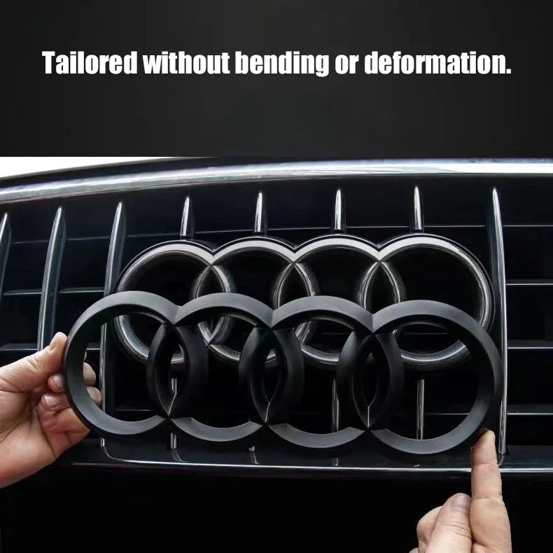 2Pcs AUDI Car Logo Cover Front & Rear