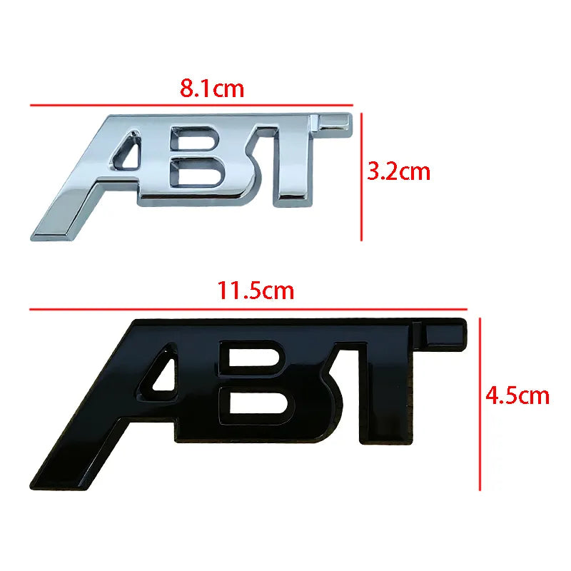 3D Metal ABT Logo - Car Emblem Badge For Audi