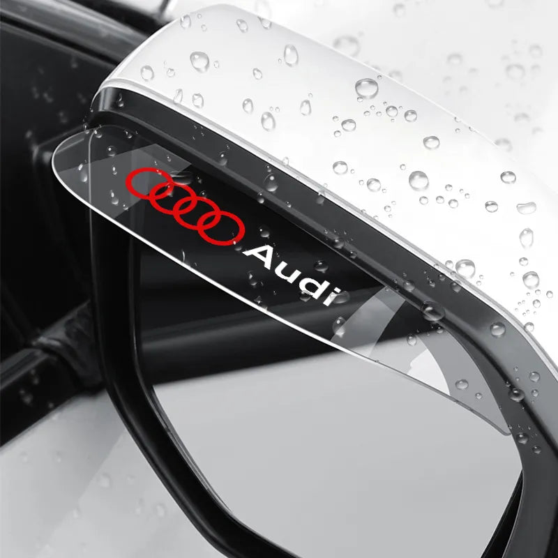 Side View Mirror Rain Eyebrow Visor For AUDI