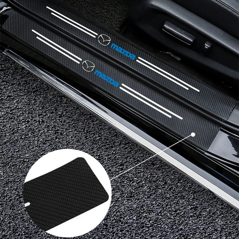 Mazda Car Door Sill Scuff Plate Stickers