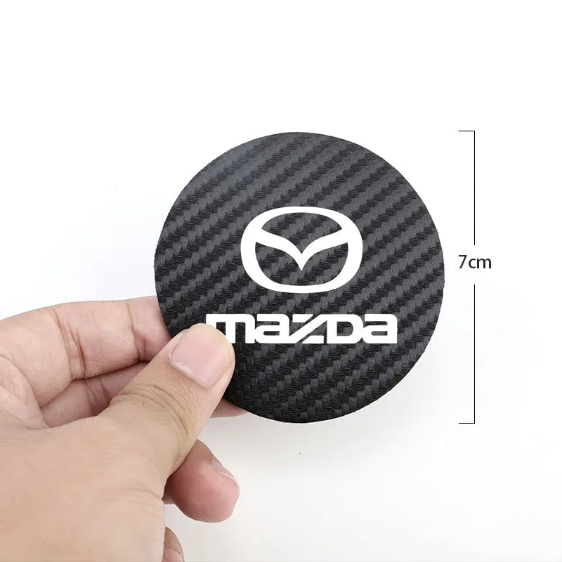 2Pcs Leather Coaster For Mazda Cup Holder