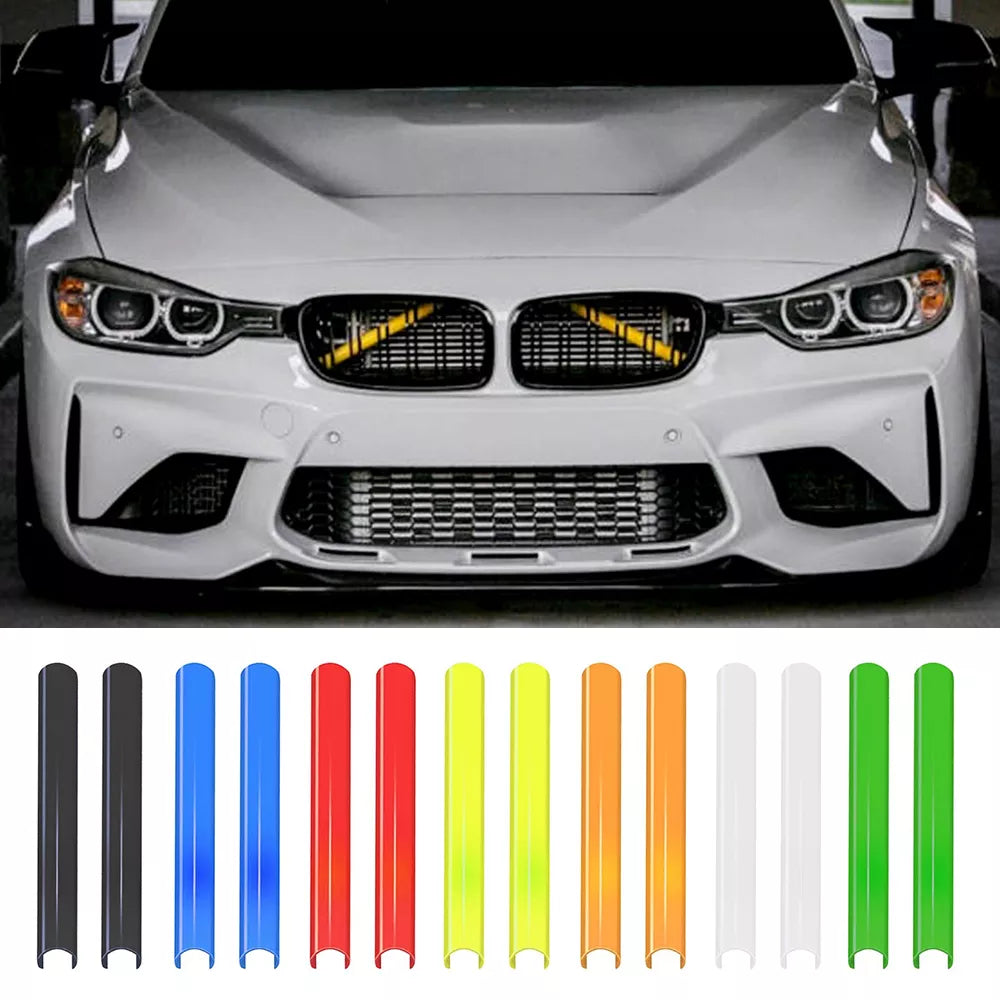 2PCS Car Front Grille Trim Strips for BMW F30 F31 F32 F33 F34 F36 F20 F21 F22 F23 G29 Car Sport Styling Decoration Accessories