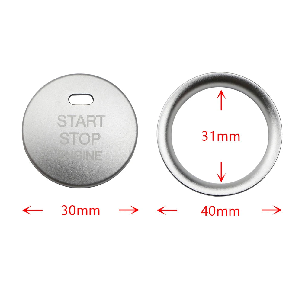 Car Engine Start Stop Ignition Key Ring Cover For Mazda 3, CX3