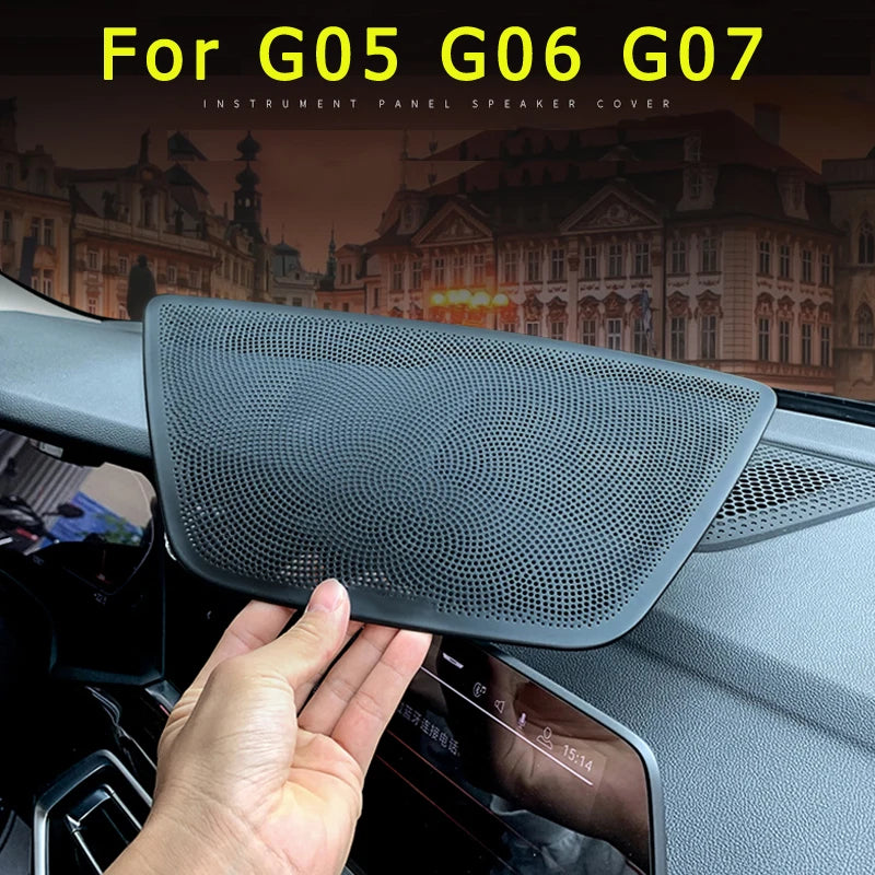 Car Dashboard Speaker Cover / Air Outlet Vent Cover For BMW X5 X6 X7 G05 G06 G07