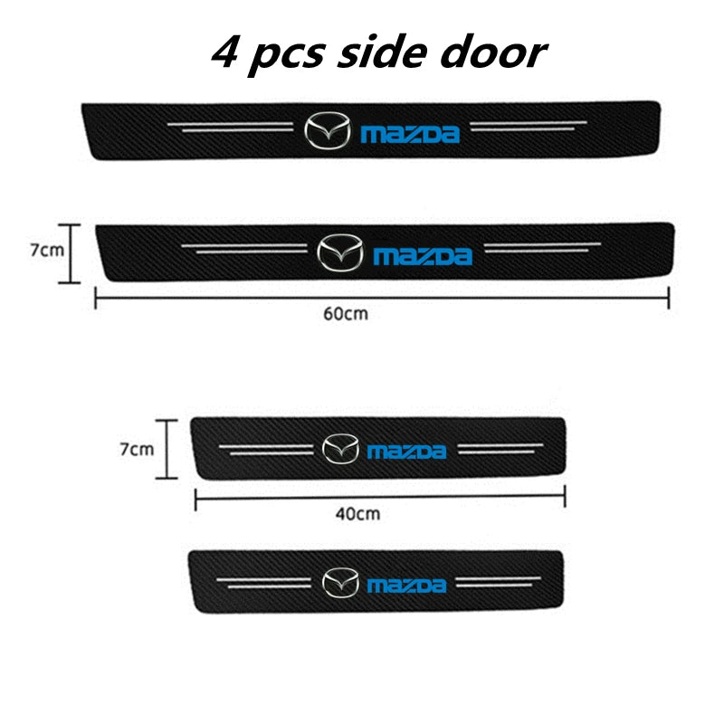 Mazda Car Door Sill Scuff Plate Stickers