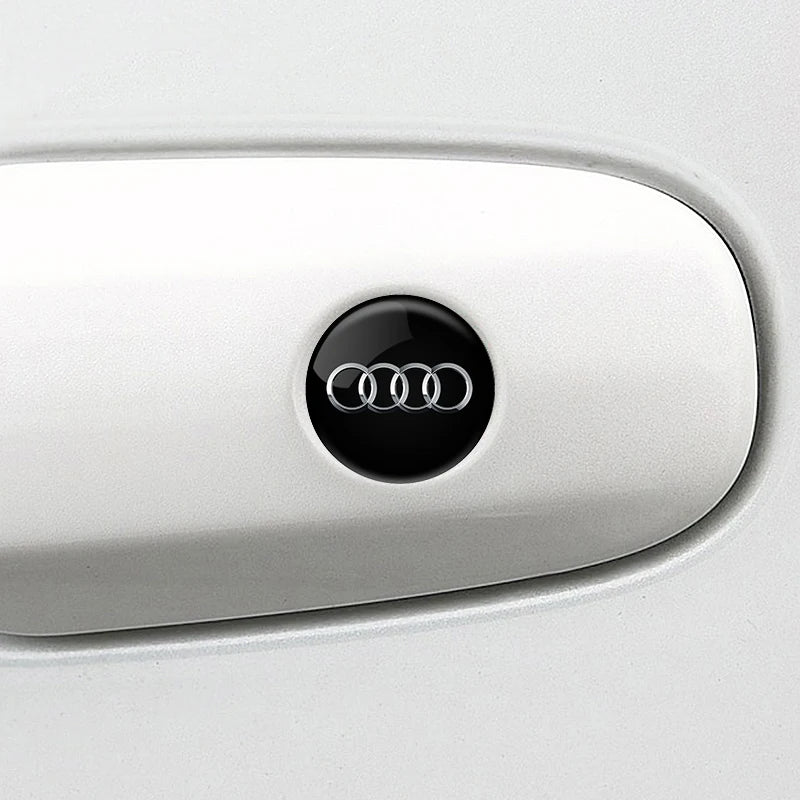 2PCS AUDI Car Door Lock Keyhole Protection Stickers