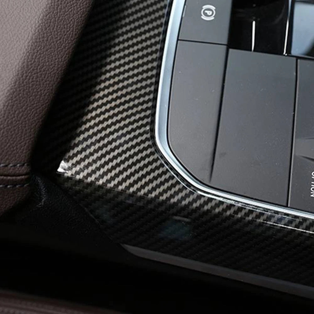 Carbon Fiber Gear Shift Panel Cover Sticker