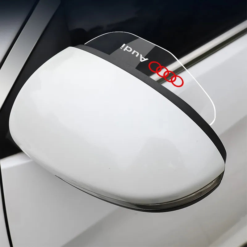 Side View Mirror Rain Eyebrow Visor For AUDI