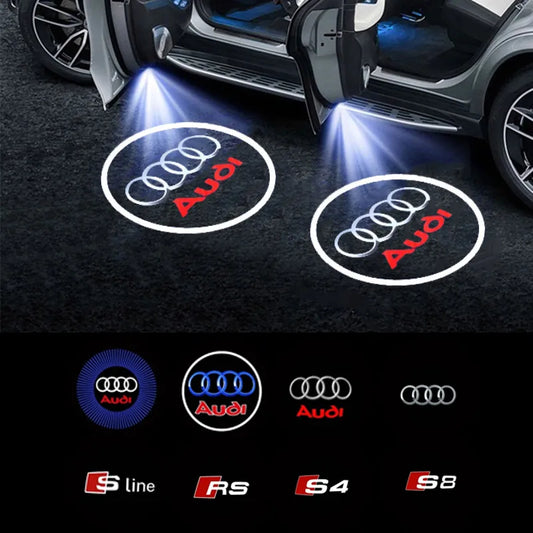 2pcs AUDI Car Door Welcome LED Projector