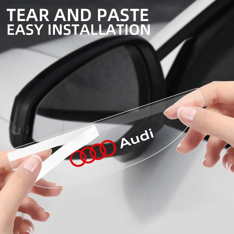 Side View Mirror Rain Eyebrow Visor For AUDI