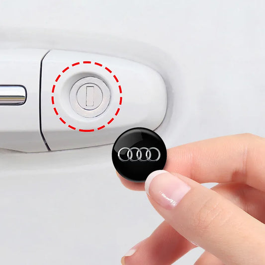 2PCS AUDI Car Door Lock Keyhole Protection Stickers