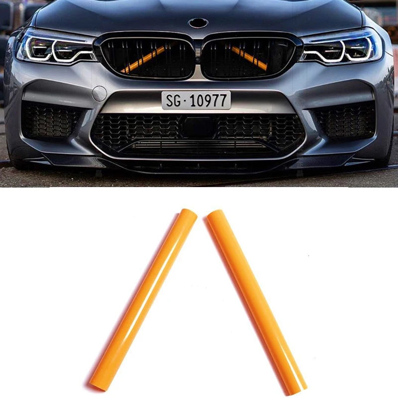 2PCS Car Front Grille Trim Strips for BMW F30 F31 F32 F33 F34 F36 F20 F21 F22 F23 G29 Car Sport Styling Decoration Accessories