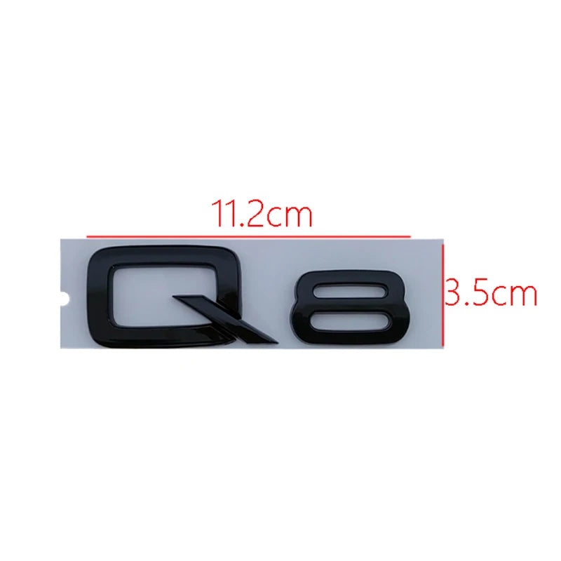 AUDI 3D Adhesive Badge Chrome/Black